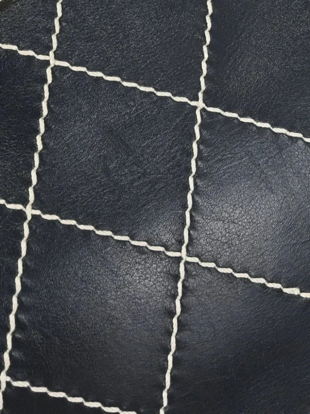 Chanel Black Calfskin Wild Stitch Tote Handbag